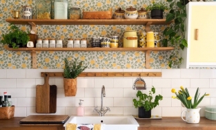 5 ý tưởng trang trí phòng bếp với giấy dán tường đơn giản mà bắt mắt