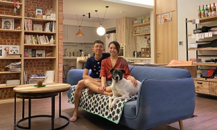 Căn hộ phong cách Scandinavian tại Đài Loan của cặp vợ chồng son với bức tường gạch đỏ làm điểm nhấn