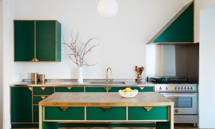 Xanh ngọc lục bảo: Ý tưởng trang trí phòng bếp thời trang, sang chảnh