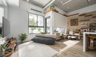 Căn hộ vừa nên thơ vừa tiện nghi của cặp vợ chồng trẻ và chú mèo nhỏ