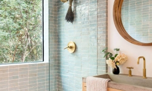 4 màu gạch tuyệt vời giúp phòng tắm nhỏ trở nên đẹp và rộng hơn