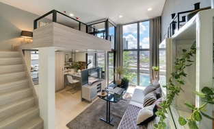 Căn hộ gác lửng diện tích nhỏ nhưng tiện nghi và thẩm mỹ không chê vào đâu được