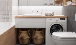 Những ý tưởng lưu trữ máy giặt vừa gọn, dễ ứng dụng cho những căn phòng chật chội