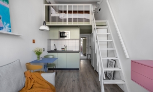 Căn hộ 19m² vừa tiện nghi vừa thẩm mĩ với thiết kế gác lửng dễ ứng dụng