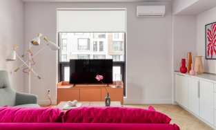 Căn hộ 48m² dùng toànmàu nổi bật, mỗi phòng một vẻ đẹp riêng