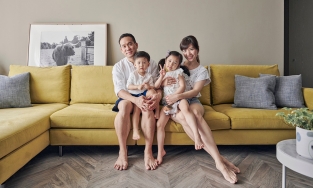 Căn hộ tươi sáng, ấm cúng của cặp vợ chồng trẻ 2 con nhỏ ở Đài Loan