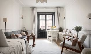 Căn hộ vỏn vẹn 30m² đẹp không góc chết, thêm cả ban công cực chill của nàng độc thân