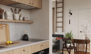 Căn hộ 40m² nhỏ nhưng xinh xắn với tone màu trắng cùng vật liệu gỗ ấm áp do 'chính chủ' thiết kế