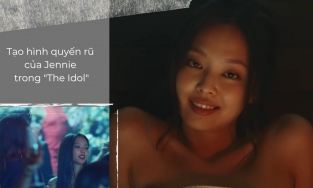 Bờ vai trần của Jennie ẩn ẩn hiện hiện trong trailer 3 của 'The Idol'