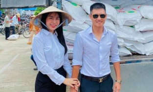 Công Vinh cầu mong cho 'cô vợ trời hành' bình an trở về