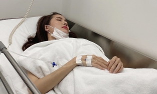 Hoa hậu Phan Thị Mơ sốt cao, co giật phải nhập viện cấp cứu