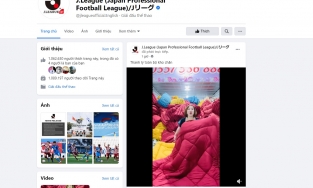 Fanpage giải bóng đá Nhật Bản bị hack để livestream bán hàng qua mạng
