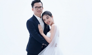 Hé lộ loạt ảnh cưới Á hậu Thúy An và chồng tiến sĩ