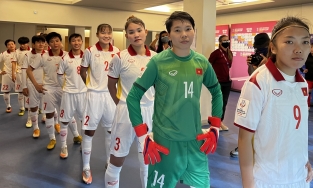 Hoa khôi bóng đá Đỗ Thị Ngọc Châm nhận xét về trận đấu ĐT nữ Việt Nam gặp Hàn Quốc tại ASIAN Cup 