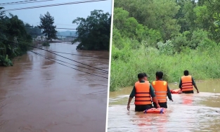 Bình Phước: Mưa lớn khiến hơn 100 người ở Đồng Xoài chạy lũ