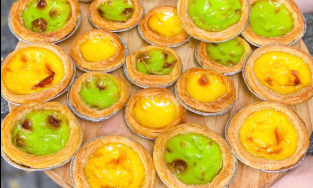 Bánh tart trứng đủ vị đủ màu bán online đang gây sốt tại Sài Gòn