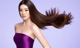 Khánh Vân kỷ niệm một năm đăng quang bằng bộ ảnh mới nhưng lại khiến dân tình tưởng poster quảng cáo dầu gội đầu