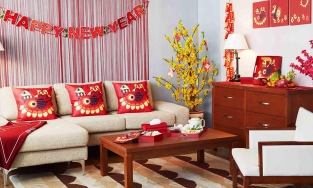 Màu sắc trang trí phòng khách hợp phong thuỷ cho tuổi Mão đón Tết Tân Sửu