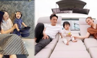 Ái nữ nhà Cường Đô La diện nguyên cây đồ hiệu, sành điệu chuẩn “rich kid”