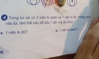 Bài toán lớp 1 thách thức nhiều phụ huynh