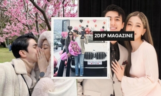 Ông xã Á hậu Vbiz chơi lớn, tặng xế hộp tiền tỷ cho vợ trong ngày sinh nhật