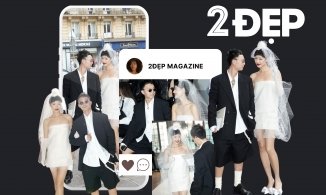 Cô em Trendy cùng vị hôn phu gây ấn tượng với bộ 'ảnh cưới độc nhất vô nhị' tại Paris Fashion Week 