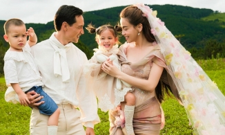 Hồ Ngọc Hà, Kim Lý lần đầu cùng cặp sinh đôi đóng MV