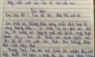 Bài văn tả mẹ ở thế giới bên kia khiến thầy giáo bật khóc 