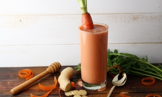 Công thức sinh tố cà rốt gừng - món sinh tố giúp da đẹp láng mịn