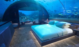 Trải nghiệm ngủ trong khách sạn dưới đáy biển giá 1,1 tỉ/ đêm ở Maldives