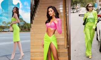 Khánh Vân, H'hen Niê và dàn sao Việt 'chặt đẹp' sắc xanh neon 'khó nhằn'