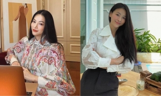 Style thời trang làm việc tại nhà chỉn chu, chuyên nghiệp của Phương Khánh