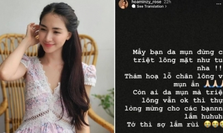 Da gặp nạn sau triệt lông mặt, Hòa Minzy mách nước tuýp chấm mụn siêu đỉnh