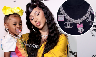 Cardi B nhận chỉ trích khi tặng dây chuyền kim cương $250.000 cho con gái 
