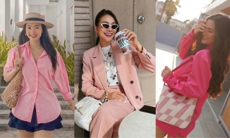 Trương Ngọc Ánh và dàn mỹ nhân Việt cùng 'cưa sừng làm nghé' với trang phục màu hồng nổi bật