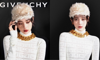 Âu Dương Na Na 'lên đồ' cực lộng lẫy để xem livestream show diễn của Givenchy