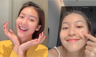 Khả Ngân khoe mặt mộc căng bóng nhờ chu trình skincare cực tối giản
