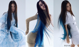 Angelababy khoe vẻ đẹp đầy ma mị trên bìa tạp chí Harper's Bazaar