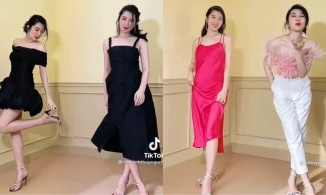Thuý Ngân 'đu trend' Tiktok làm clip mix and match 'xịn xò' chẳng kém các fashionista