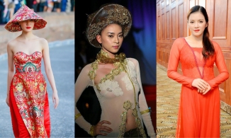 Sao Việt và những lần 'phá tan' hình tượng người phụ nữ kín đáo, thanh lịch khi diện áo dài 
