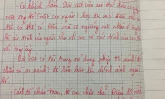 Nguyên văn bài tả bố “siêu lầy” đạt điểm 10 tuyệt đối
