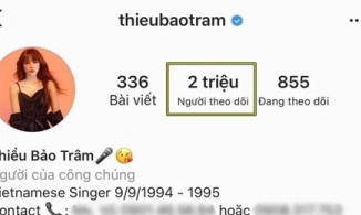 Mất Sơn Tùng, Thiều Bảo Trâm có thêm 2 triệu follow 