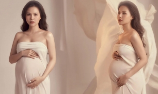 Phu nhân tập đoàn nghìn tỷ Phanh Lee khoe sắc vóc ở tháng thứ 7 thai kỳ