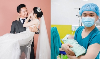 MC Hạnh Phúc đón con gái đầu lòng, bồi hồi lần đầu làm bố