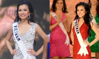 Nhan sắc chuẩn 'cô Thắm về làng' của Thùy Lâm thời thi Miss Universe 2008