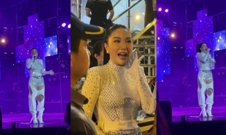 Bảo Thy mũm mĩm trên sân khấu qua cam thường, khác hẳn ảnh tự đăng