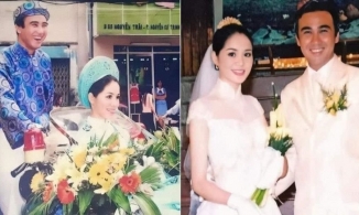 Loạt ảnh cưới của MC Quyền Linh cách đây 17 năm: Cô dâu xinh như minh tinh