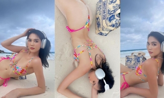 Ngọc Trinh đã chán da trắng rồi, các cô gái chuẩn bị đi nhuộm da nâu đi