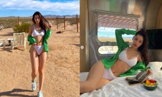 Chi Pu mặc bikini tại Mỹ 'hot' đấy, nhưng trước đây cô nàng từng 'cháy' gấp nhiều lần khi ở Việt Nam