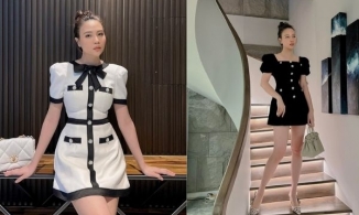 Con gái rượu được hơn 1 tuổi, Đàm Thu Trang chính thức 'về dáng', khoe vòng eo 'bé bằng cái nắm tay'